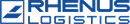 Logo von Rhenus Logistics in Blau, modern und klar, mit dem Schriftzug &bdquo;Logistics&ldquo; unter dem stilisierten &bdquo;R&ldquo;.