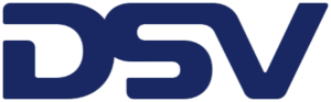 Das Logo von DSV in blauer Schrift auf wei&szlig;em Hintergrund.