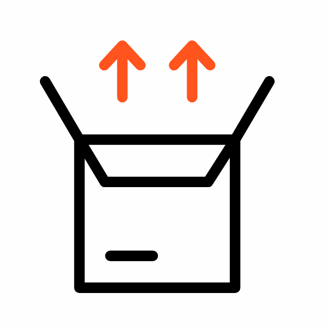 Zwei nach oben zeigende Pfeile in einem minimalistischen Design, die eine aufsteigende Bewegung symbolisieren.